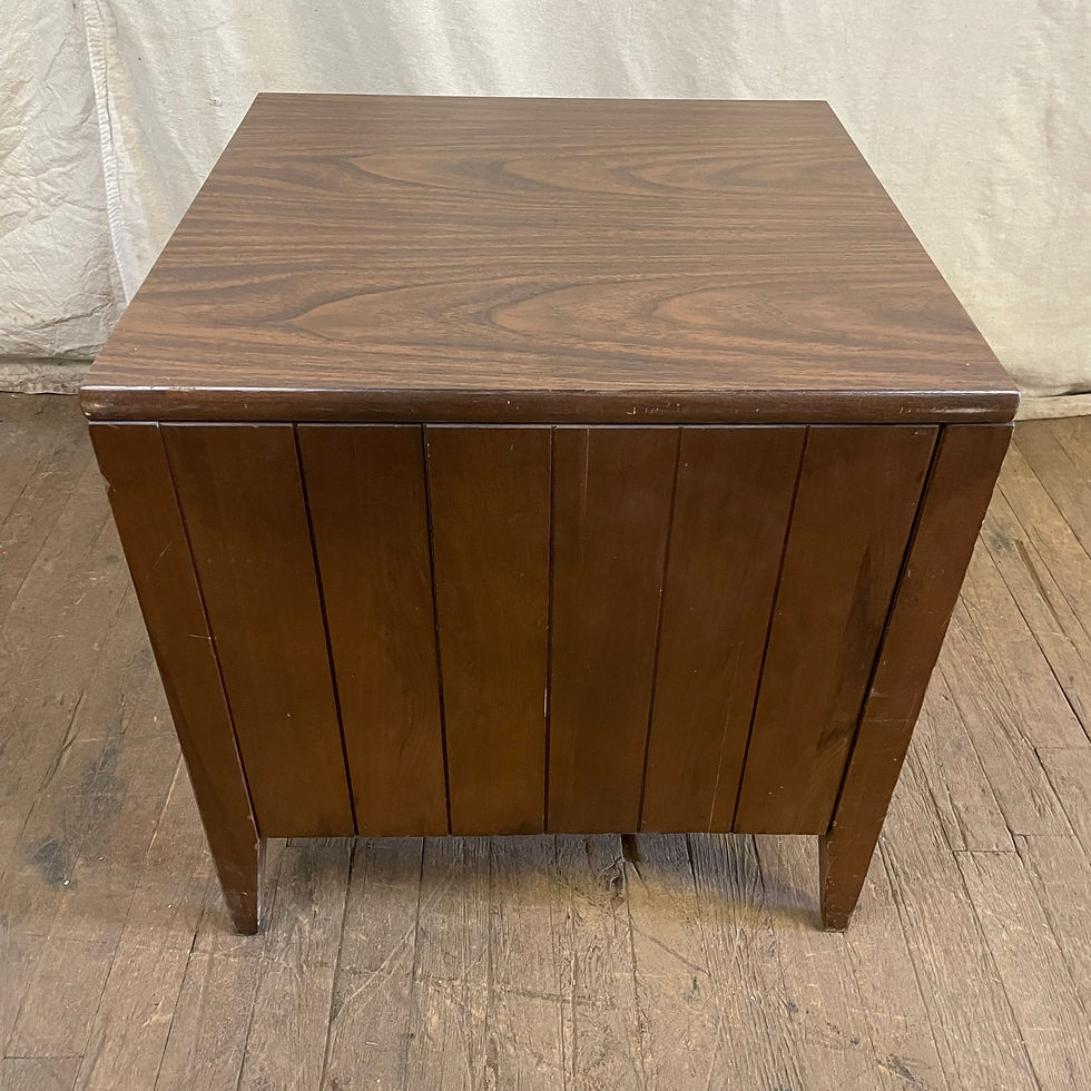 Thumbnail: Wood MCM Record Organizer/Side Table