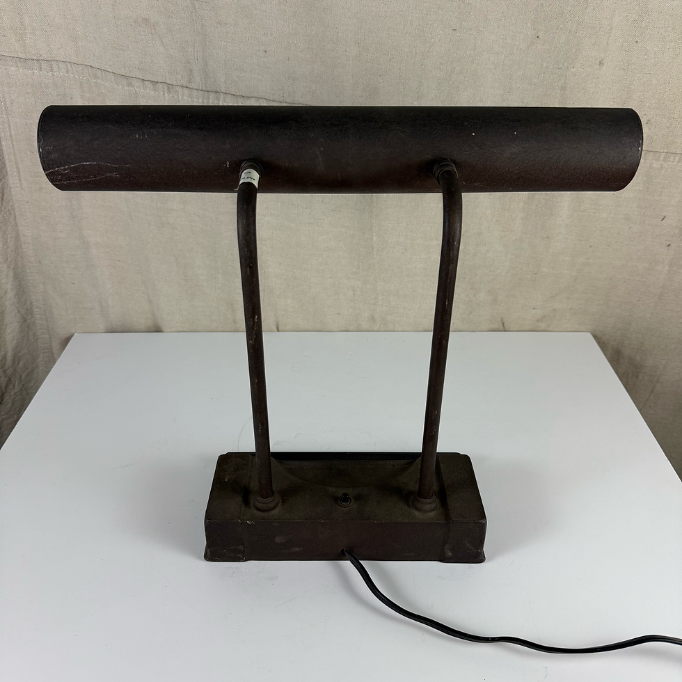 Thumbnail: Hammered Brown Metal Desk Lamp