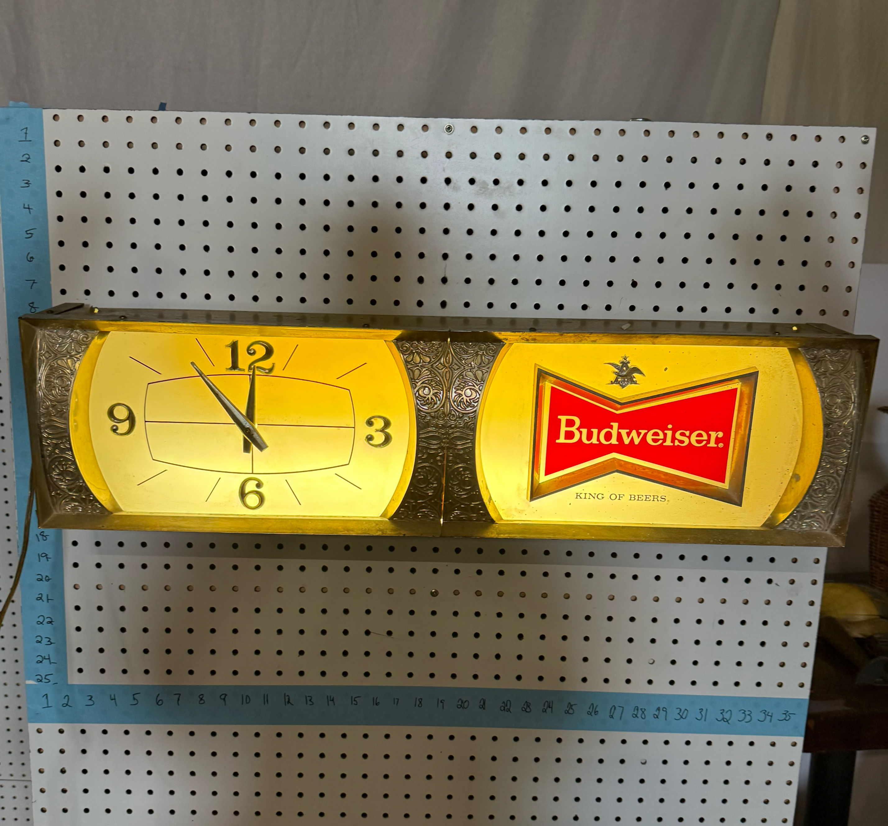 Budweiser Bow Tie Clock