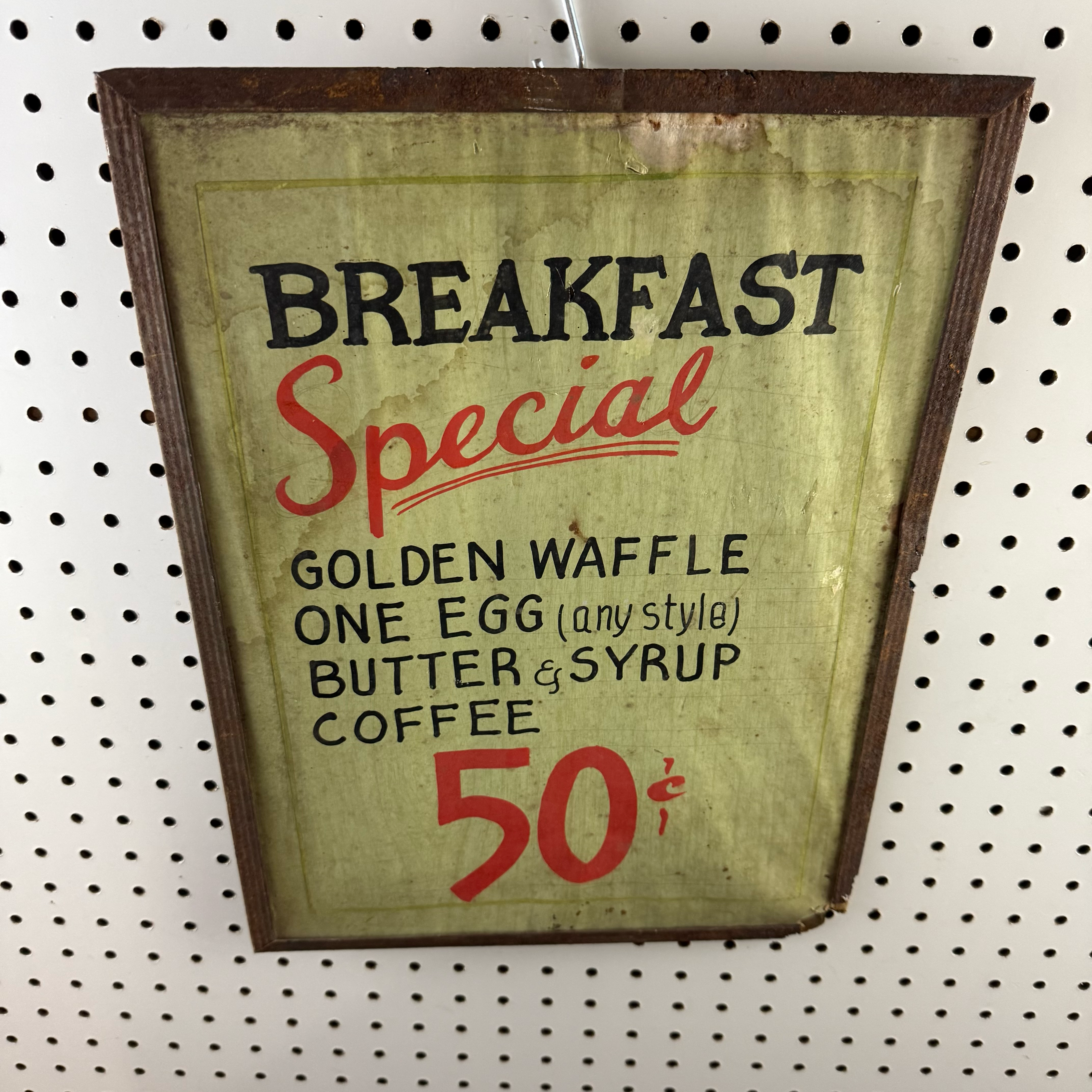 Breakfast Special Metal Sign