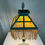 Thumbnail: Green Slag Stained Glass Lamp