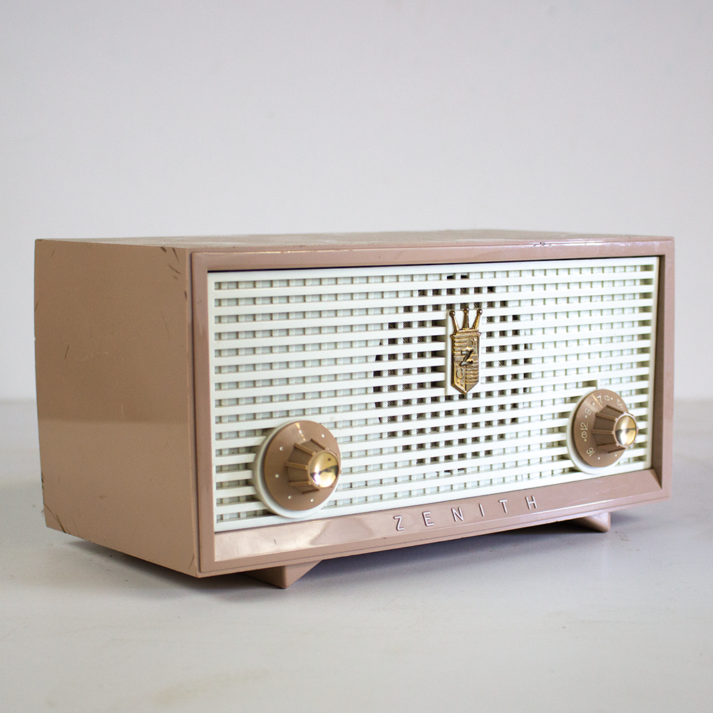 Light Tan Zenith Radio 1950s