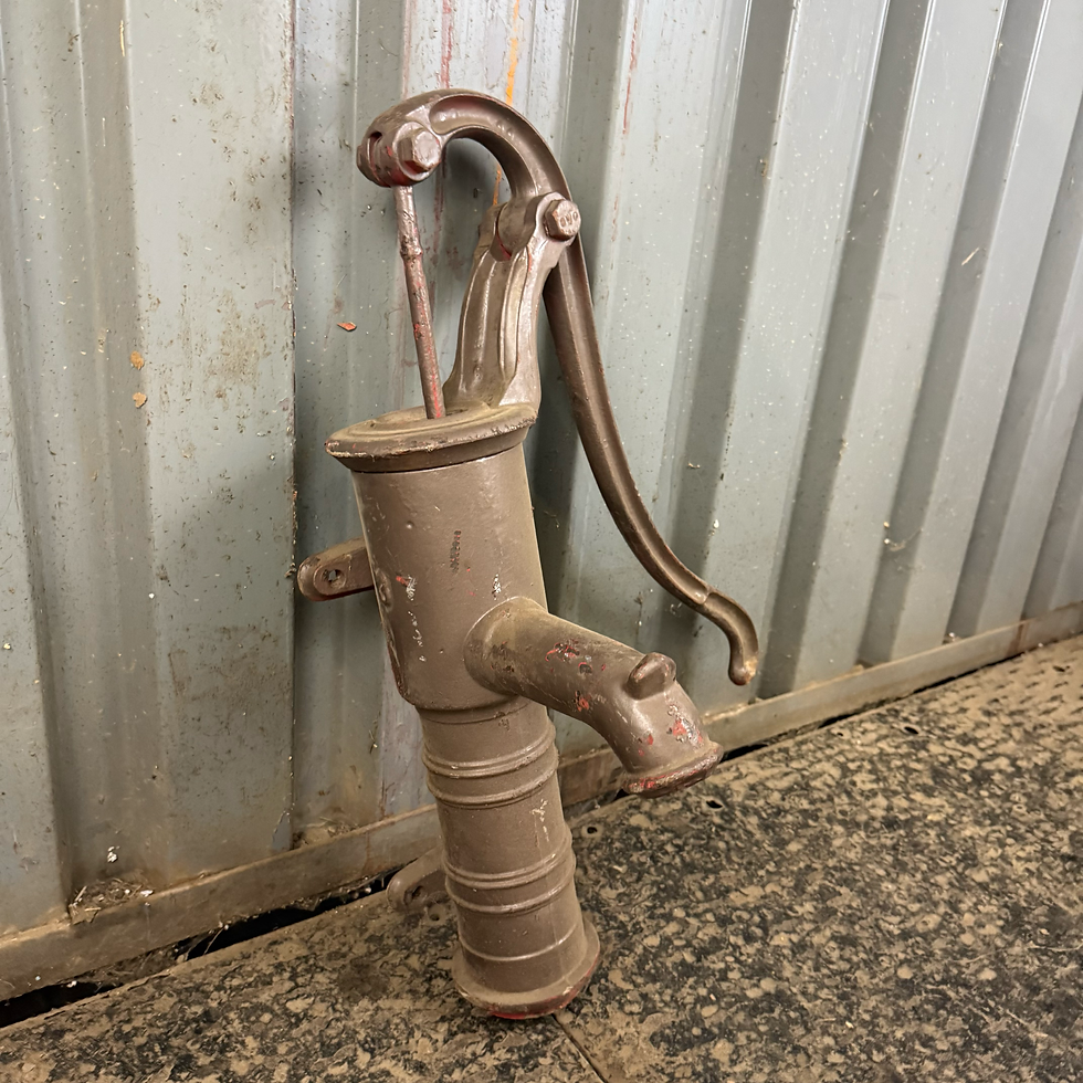 Thumbnail: Wall Mounted Cast Iron Hand Water Pump