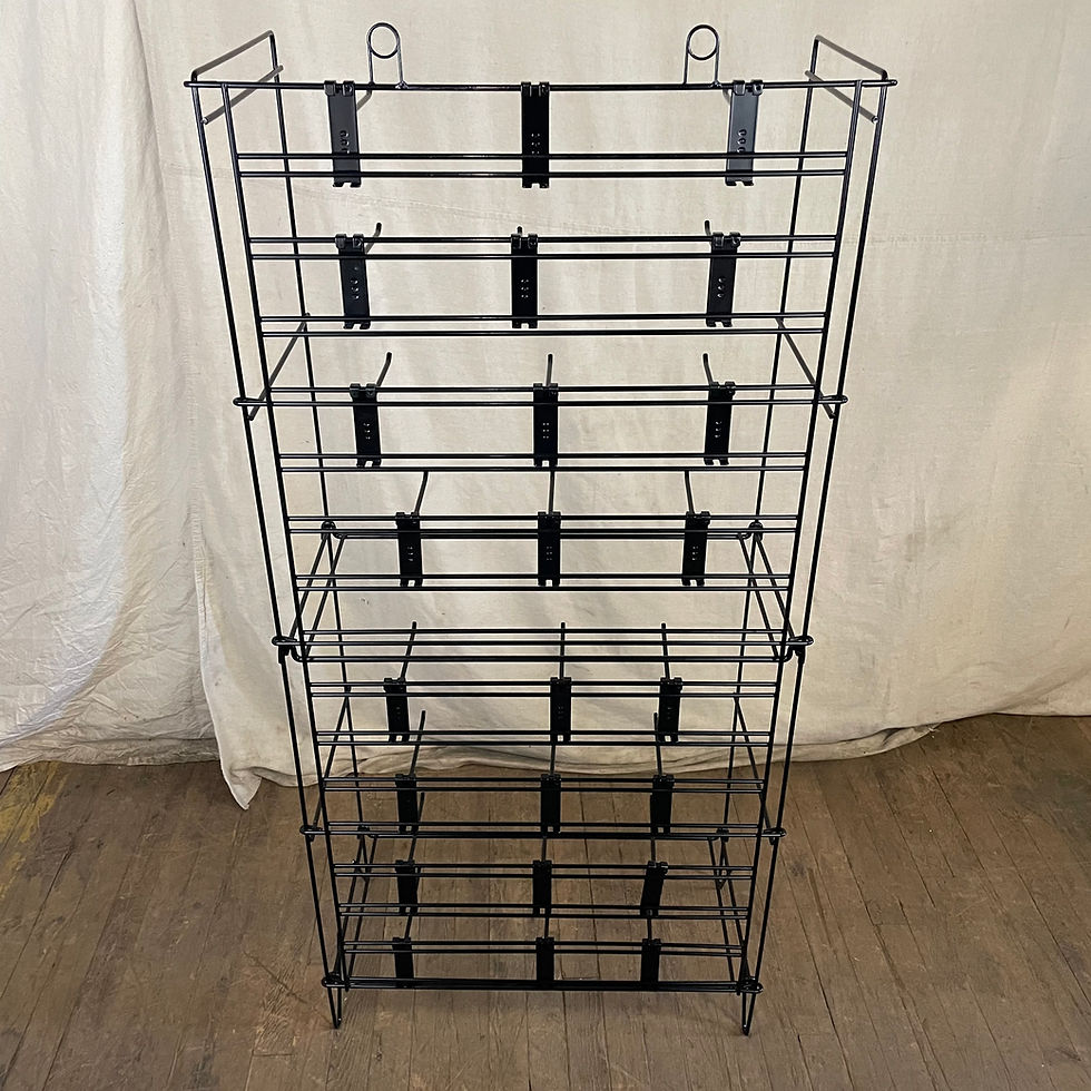Thumbnail: Collapsible Black Metal Store Display