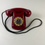 Thumbnail: Red Art Deco Repro Push Button Telephone