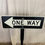 Thumbnail: One Way Sign on Standing Base