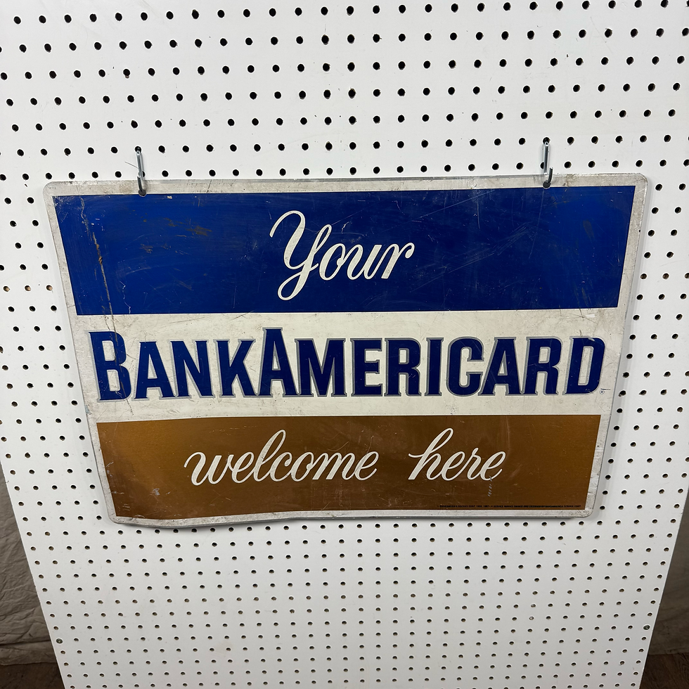 Thumbnail: Your BankAmericard Welcome Here Double Sided Sign