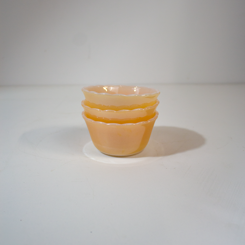 Light Orange Shiny Small Bowls