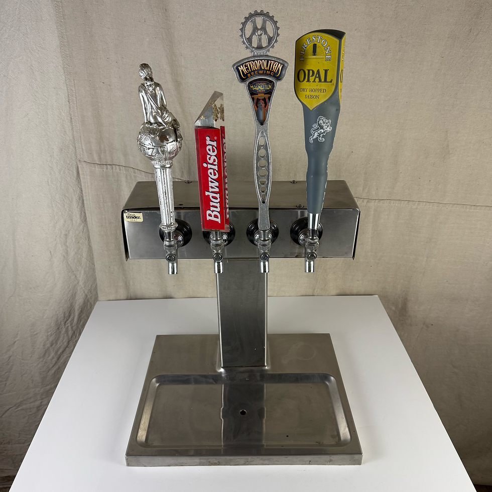 Thumbnail: 4 Tap Kegerator Beer Tap Tower