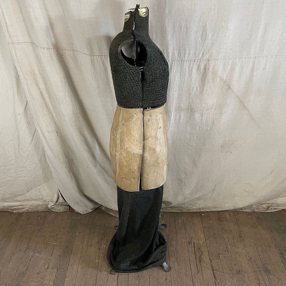 Thumbnail: Adjustable Black Dress Form on Stand