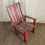 Thumbnail: Red Chipping Paint Patio Rocking Chair
