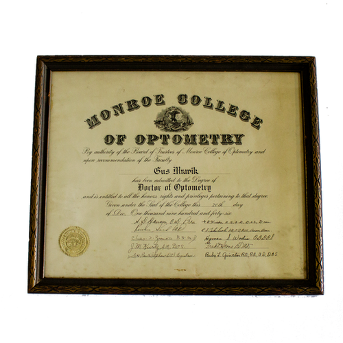 Doctor of Optometry Certificate zapprops Doctor of Optometry Certificate zapprops