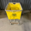 Thumbnail: Yellow Rolling Elevated Laundry Cart