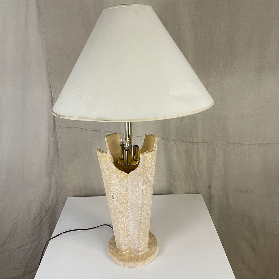 Thumbnail: Off-White Beige Plaster Lamp