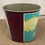 Thumbnail: World Map Metal Trash Can Waste Basket