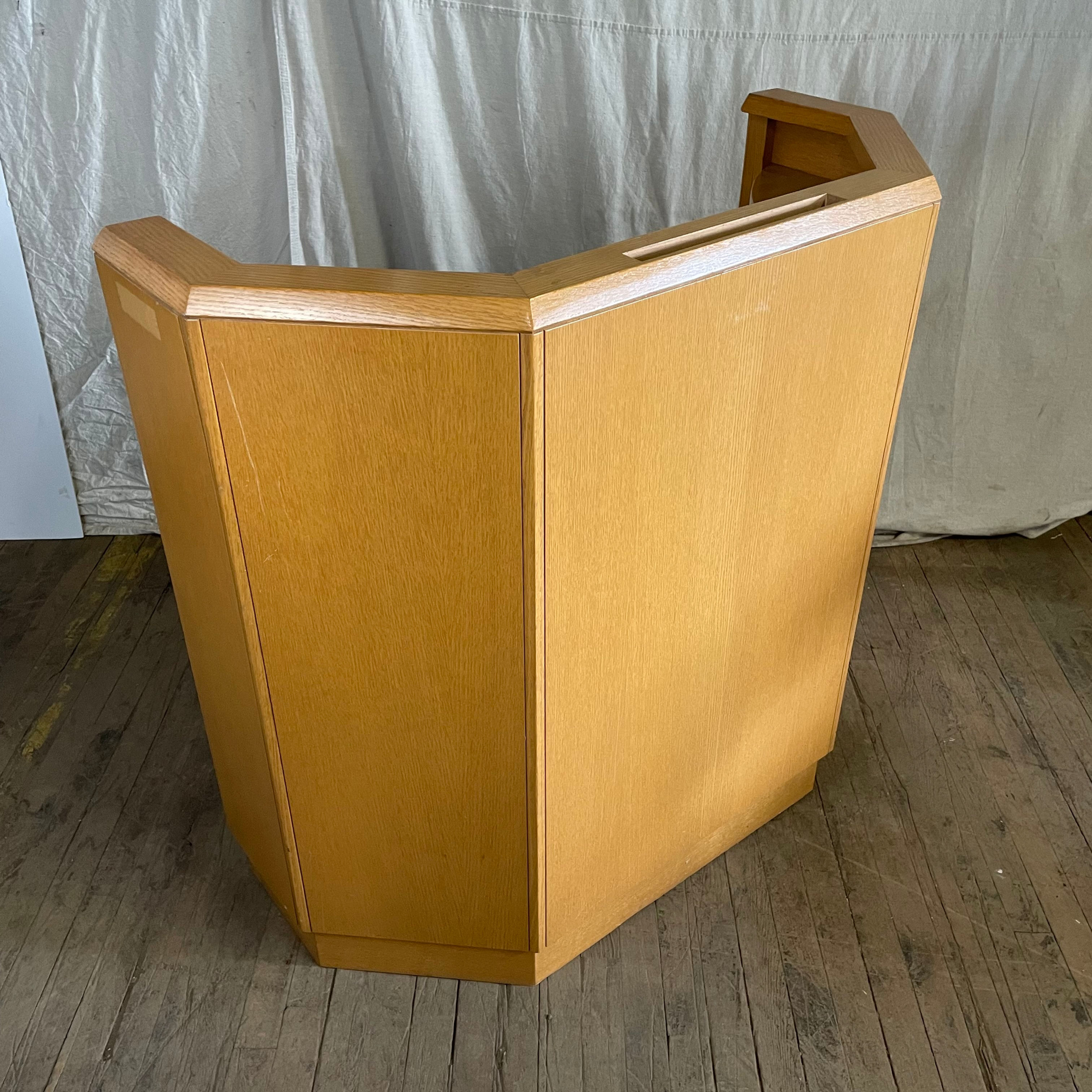 Large Light Wood Podium