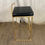 Thumbnail: Black & Gold Metal Bar Stools