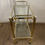 Thumbnail: Gold Metal & Brass Rectangular Bar Cart
