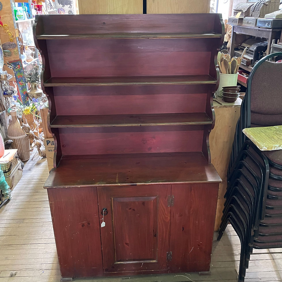 Thumbnail: Wooden Step Back Cupboard Hutch