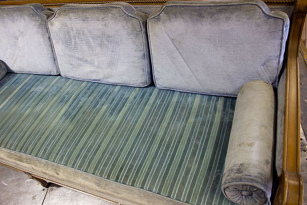 Thumbnail: Light Blue Velvet Couch