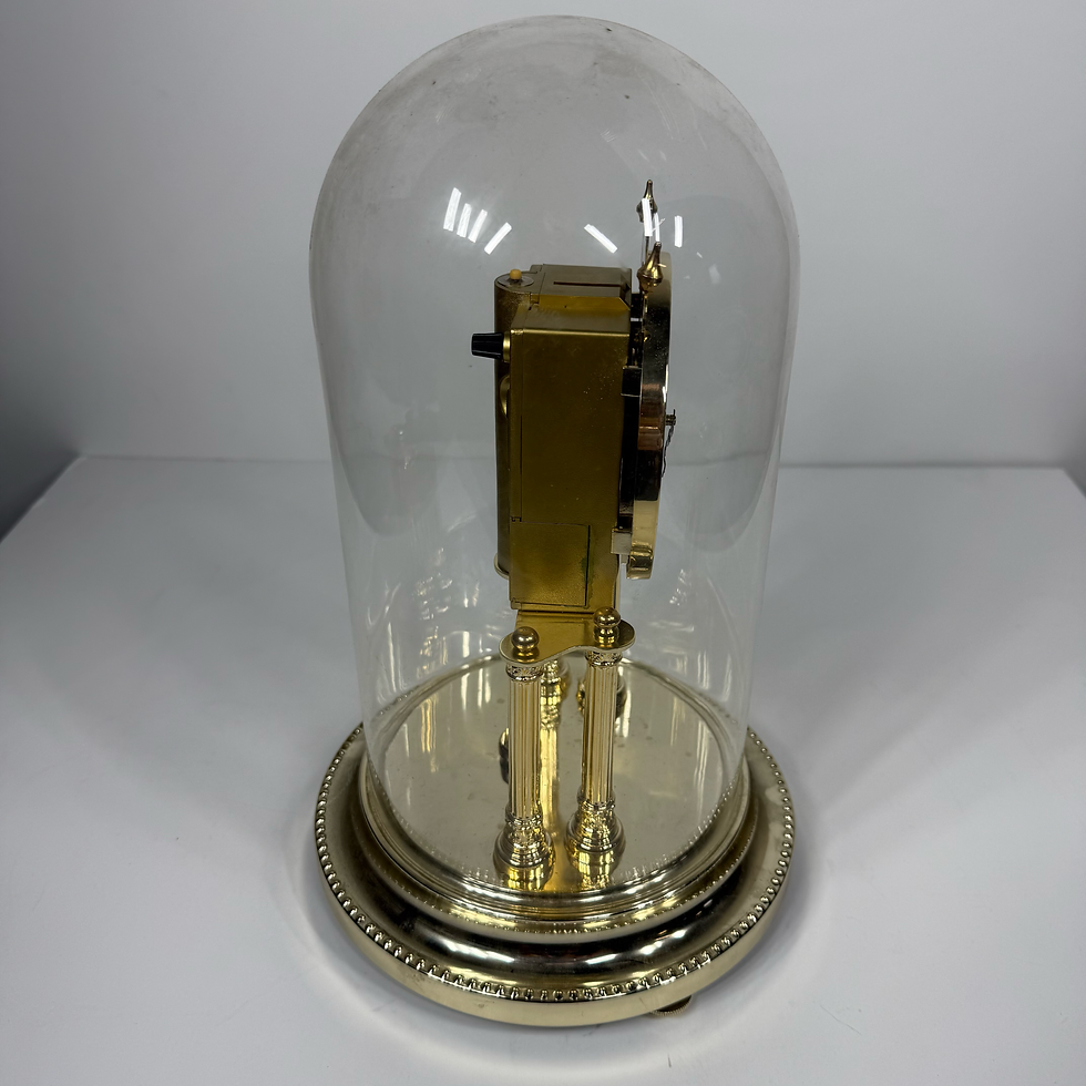 Thumbnail: Elgin Gold Clock in Domed Cloche