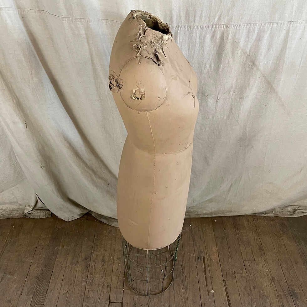 Thumbnail: Wire Base Dress Form Torso