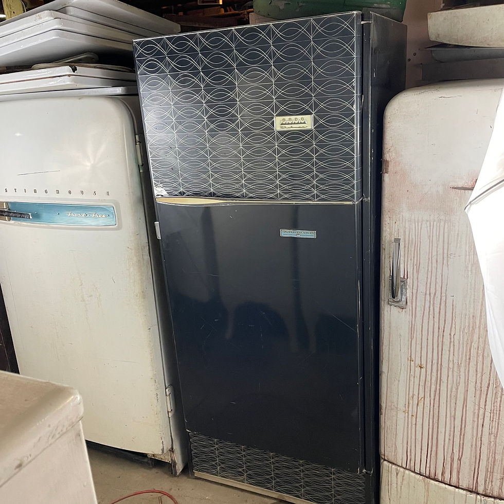 Frigidare Deluxe Navy Refrigerator Fridge w/ Freezer Chest
