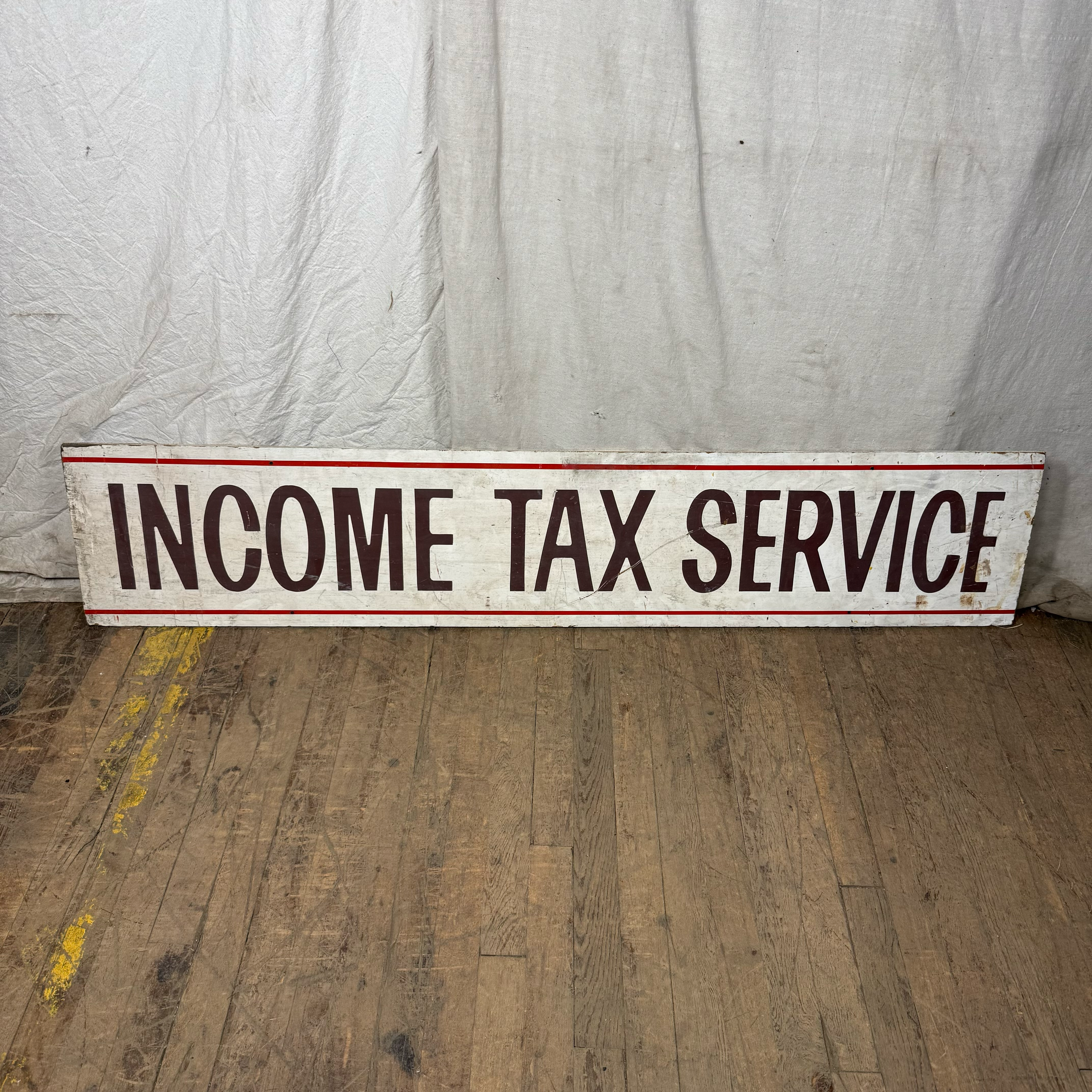 Income Tax Service Wooden Sign
