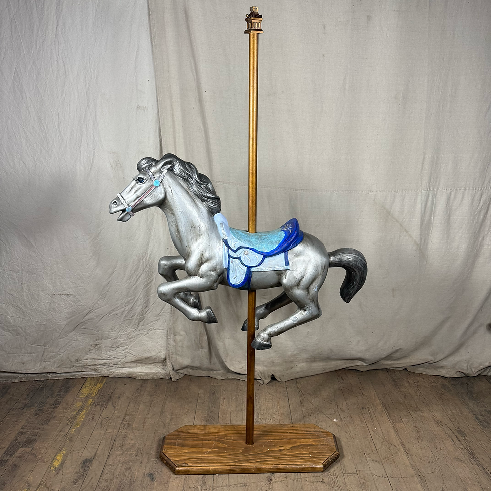 Thumbnail: Silver Carousel Horse