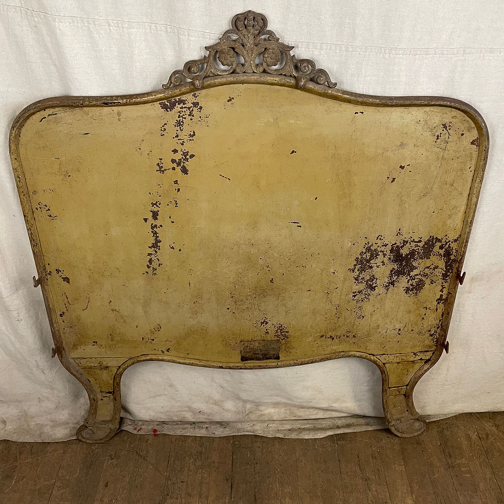 Thumbnail: Rusted Floral Metal Headboard & Footboard Bed Frame