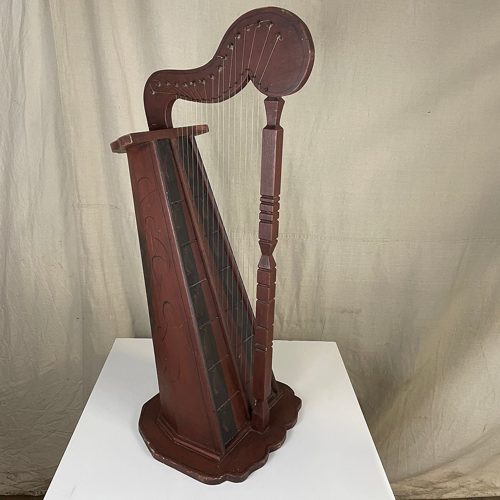Brown Wooden Harp