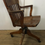 Thumbnail: Wood Swiveling Office Arm Chair