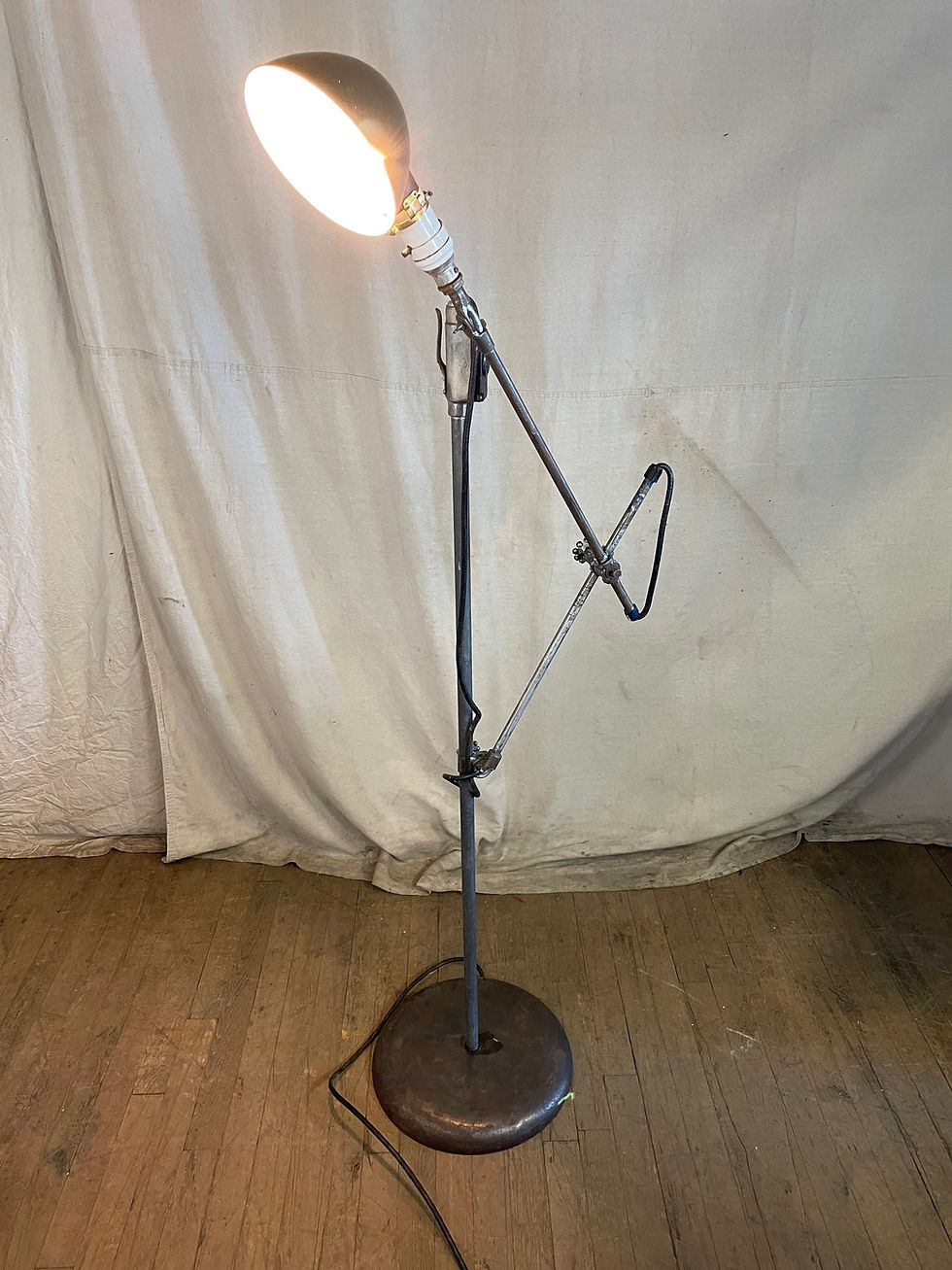 Thumbnail: Small Shade Adjustable Floor Standing Work Light