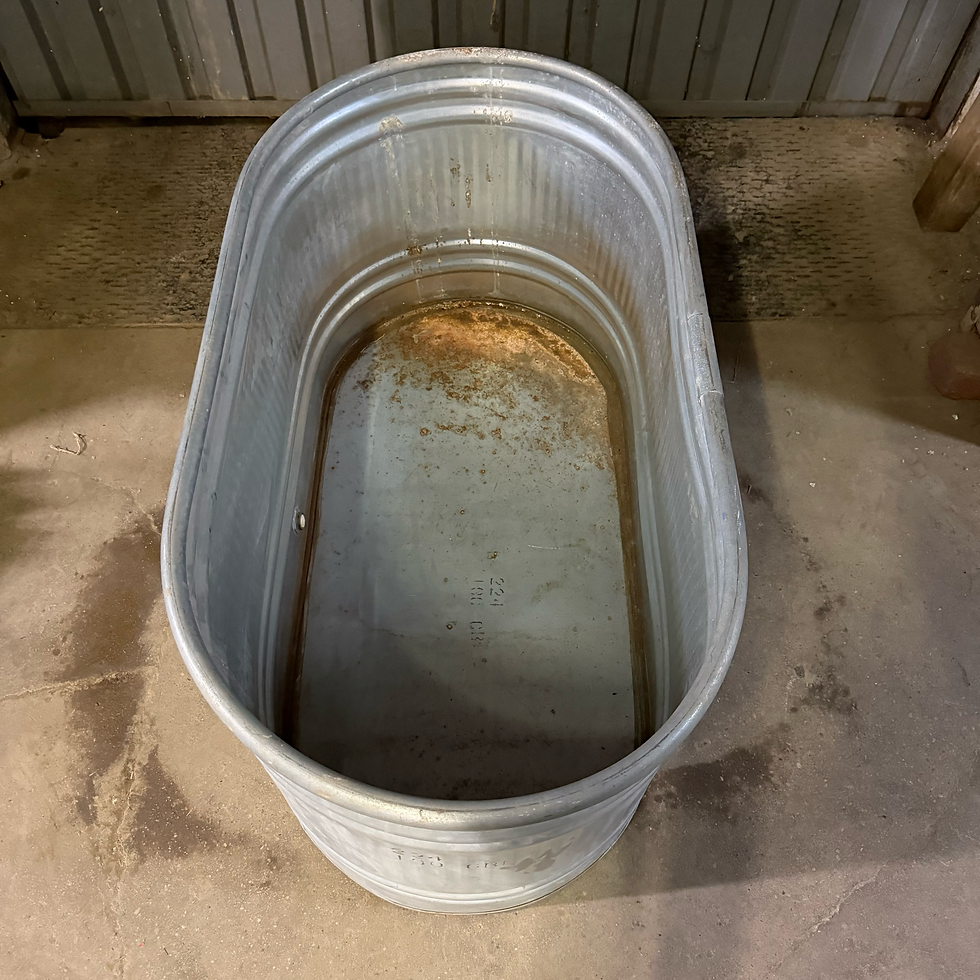 Thumbnail: Galvanized Stock Tank Trough Tub