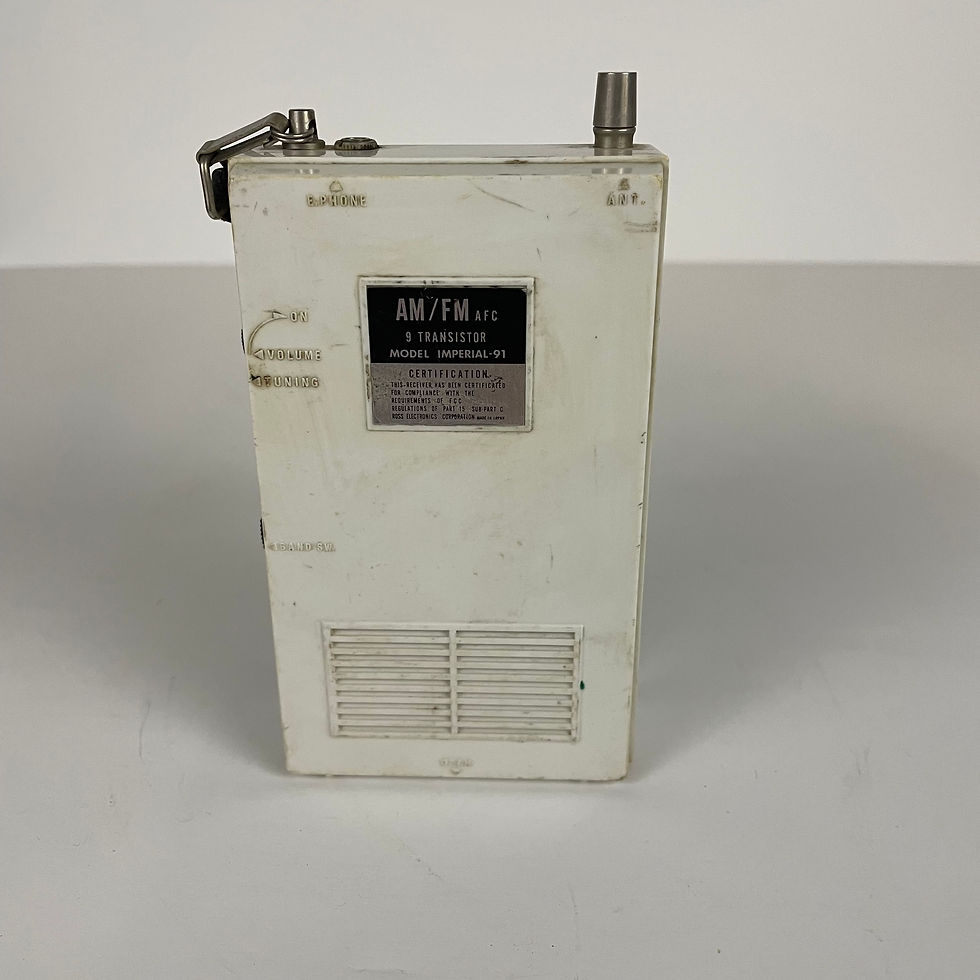 Thumbnail: Imperial 91 White & Gold 9 Transistor Radio
