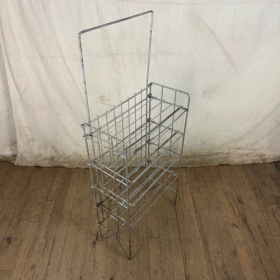 Silver Metal Wire Display Rack