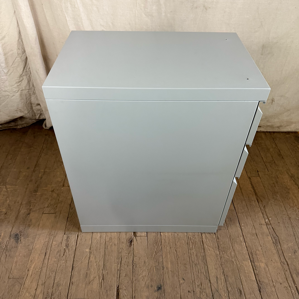 Thumbnail: Light Grey 3 Drawer Filing Cabinet