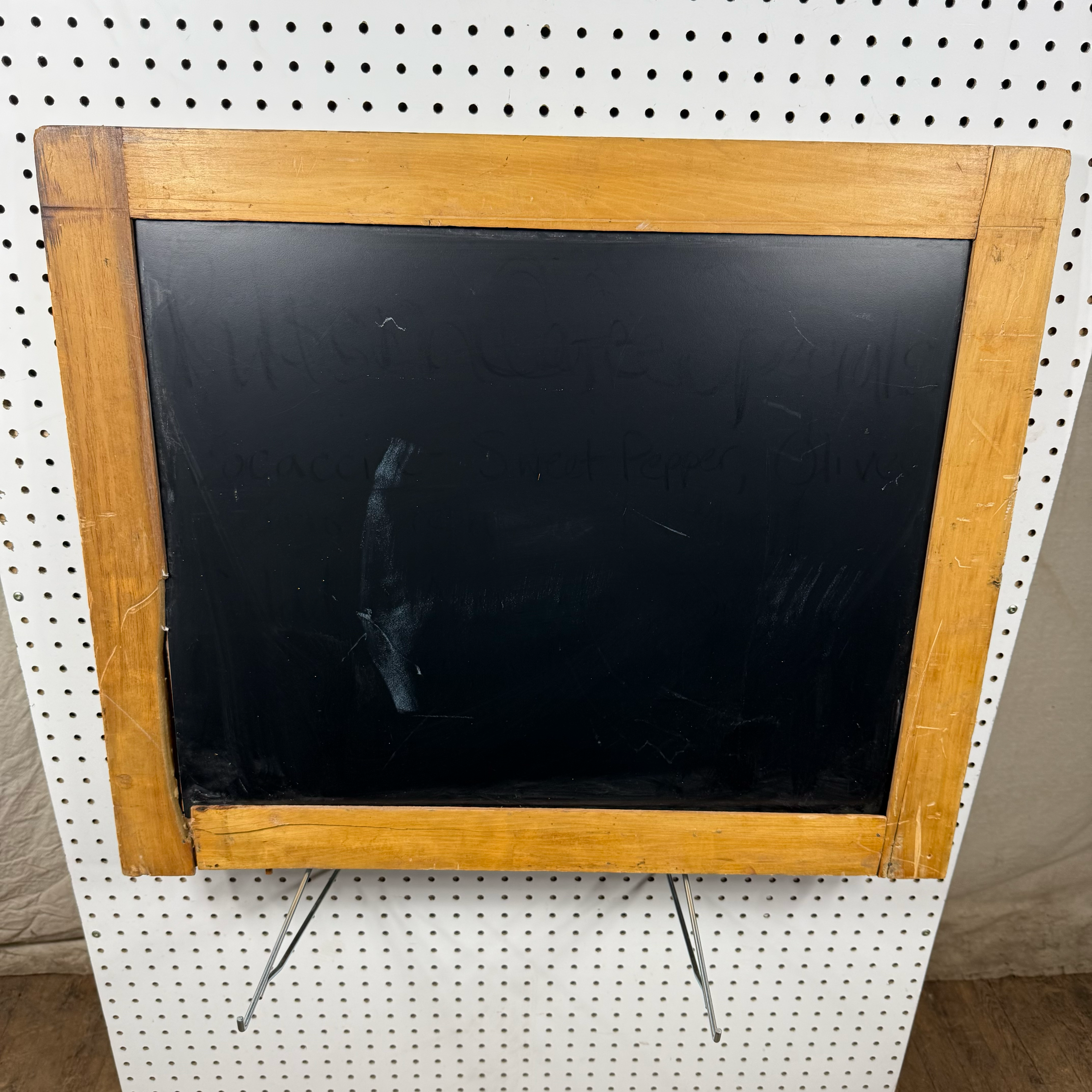 Blackboard Chalkboard in Light Wood Frame