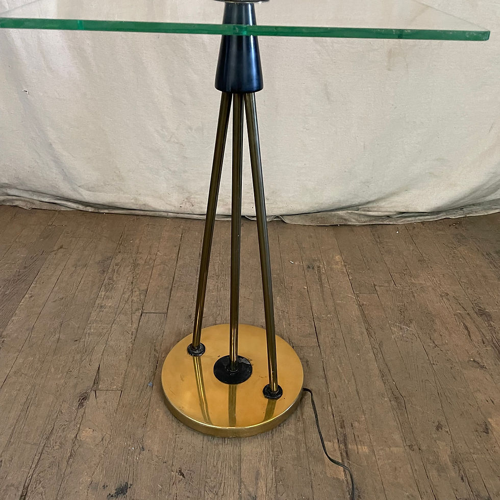 Thumbnail: Gerald Thurston MCM Glass Table Lamp