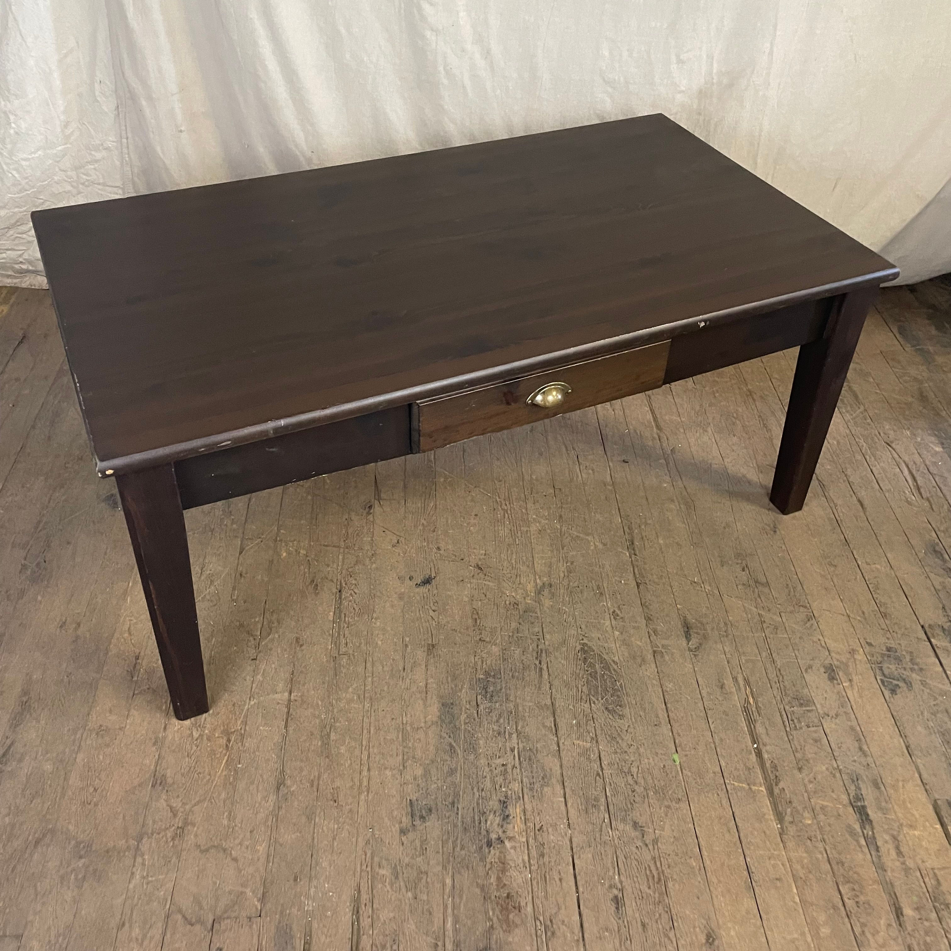 Modern Dark Coffee Table w/ Drawer