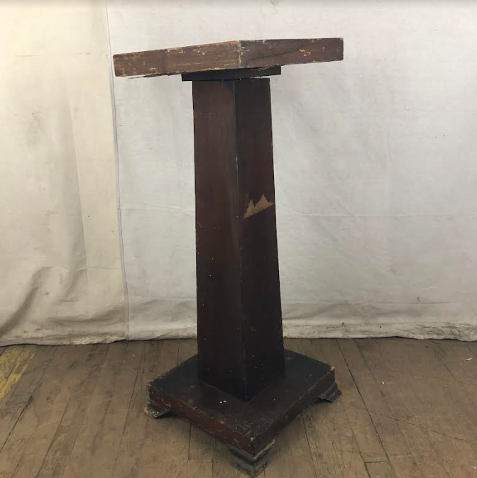 Brown Wood Display Plant Stand