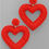 Thumbnail: Valentine’s Day Beaded Heart Earrings -2141