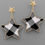 Thumbnail: Buffalo Plaid Star Dangle Earrings - 2109