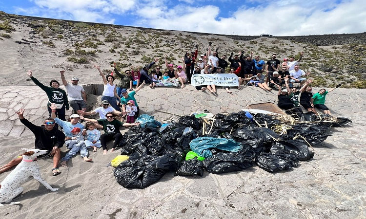  Arico destaca el éxito de la jornada medioambiental  en la Playa Grande del Porís