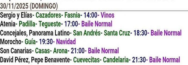 BAILES DOMINGO 30