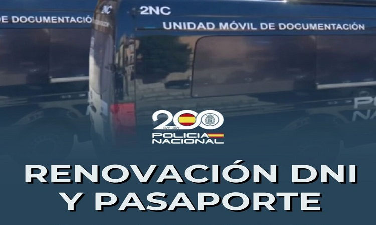 La unidad móvil para renovar el DNIe y el pasaporte visitará Fasnia en el mes de mayo