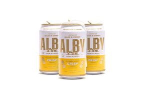 Alby beer cans front view on white background, studio beverage product photography by Pixi Lane Perth