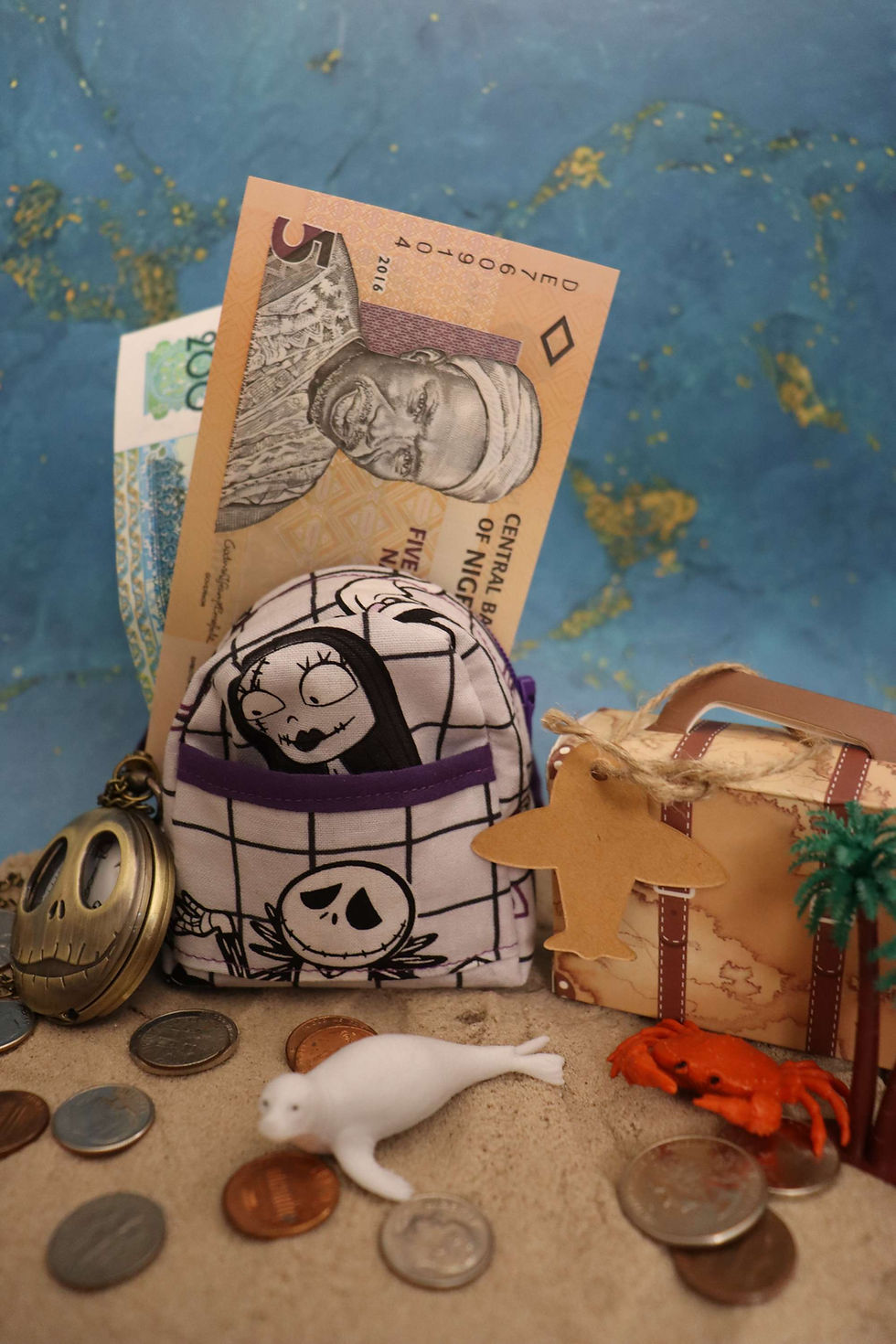 Thumbnail: Jack, Sally & Zero Backpack Coin Purse (The Nightmare Before Christmas) 