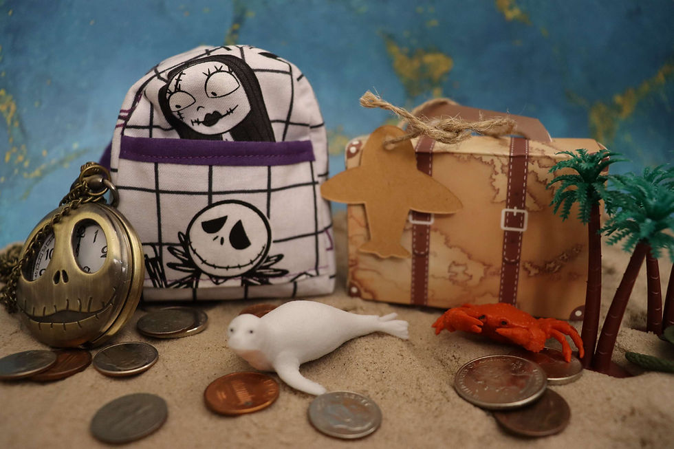 Thumbnail: Jack, Sally & Zero Backpack Coin Purse (The Nightmare Before Christmas) 