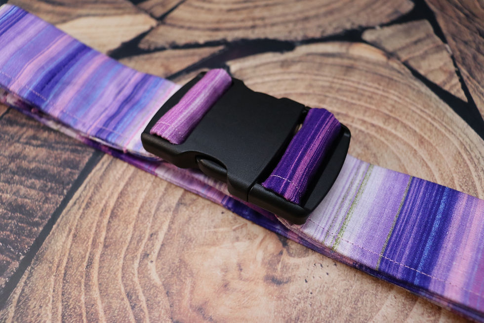 Thumbnail: Lilac Stripes Luggage Strap